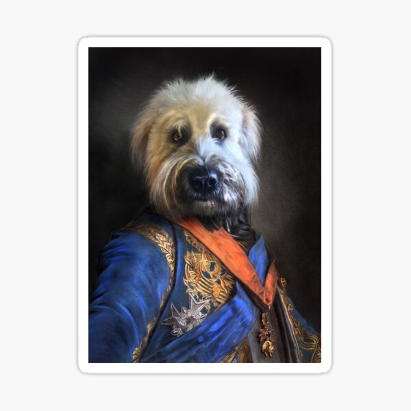 Dog Portrait - Oliver Sticker
