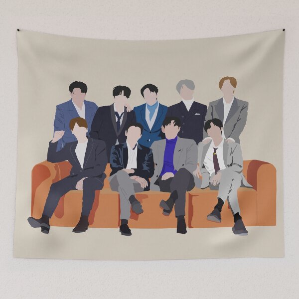 Item preview, Suju Suit OT 9 Super Junior Gray #dad0c2 designed and sold by mysakura.
