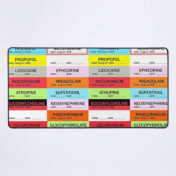 Item preview, Anesthesia Medication Labels designed and sold by AnesthesiaGoods.