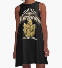 Marijuana Oregon Grown A-Line Dress