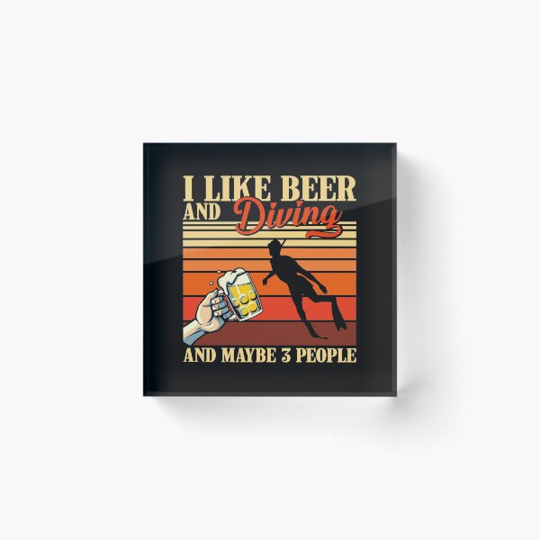 Item preview, Vintage Beer Diving And Maybe 3 People  designed and sold by LucianaShop.