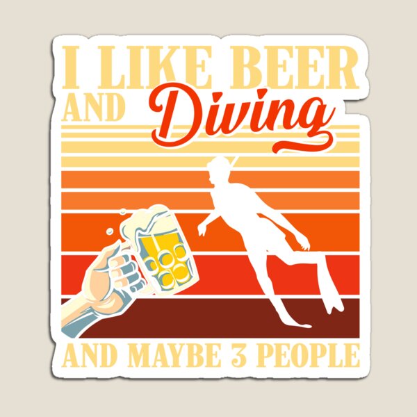 Item preview, Vintage Beer Diving And Maybe 3 People  designed and sold by LucianaShop.