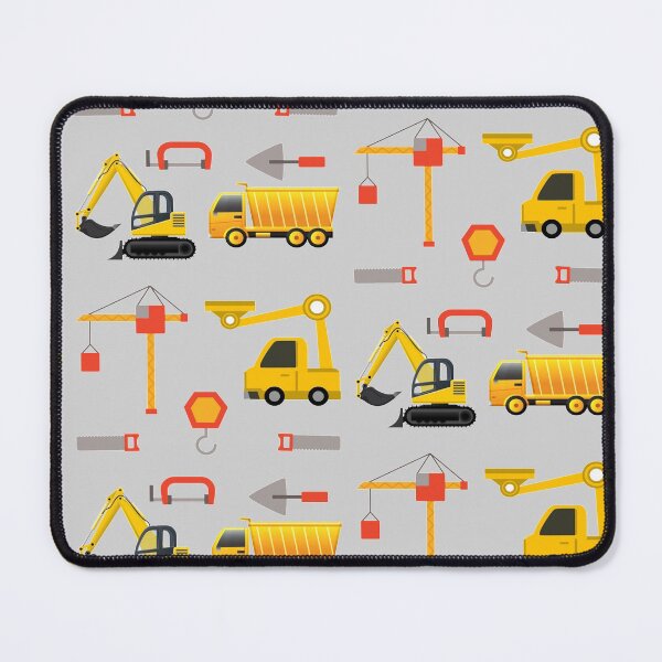Item preview, Construction Trucks on gray - kids truck lover designed and sold by chetan786.