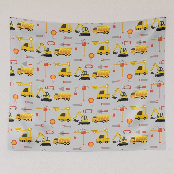 Item preview, Construction Trucks on gray - kids truck lover designed and sold by chetan786.