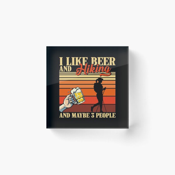 Item preview, Vintage Beer Hiking And Maybe 3 People  designed and sold by LucianaShop.