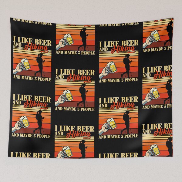 Item preview, Vintage Beer Hiking And Maybe 3 People  designed and sold by LucianaShop.