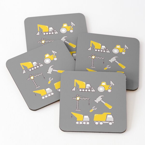 Item preview, Construction Trucks on gray - kids truck lover designed and sold by chetan786.