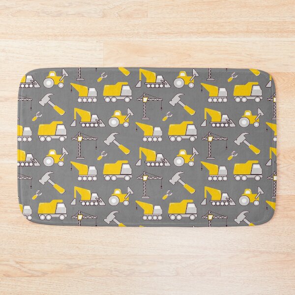 Item preview, Construction Trucks on gray - kids truck lover designed and sold by chetan786.