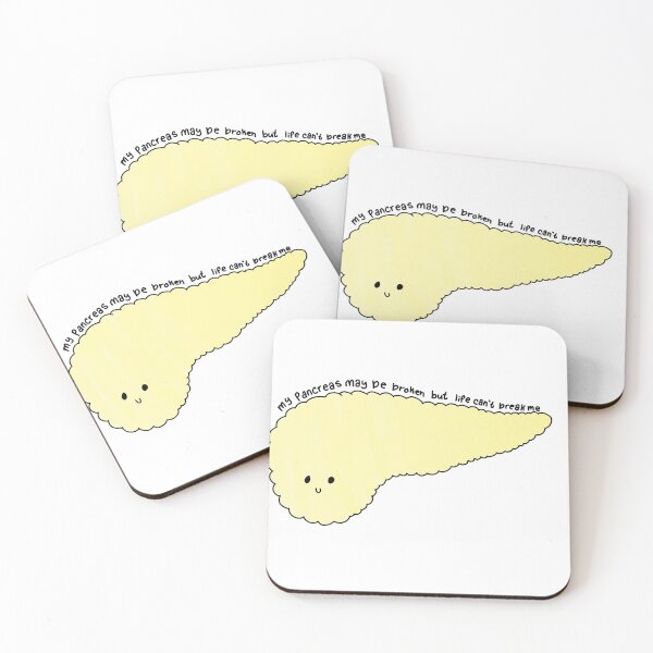 Item preview, Cute Yellow Pancreas "My Pancreas May Be Broken But Life Can't Break Me" designed and sold by EuropaPrints.