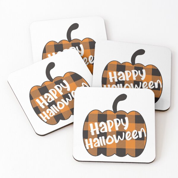 Item preview, Happy Halloween Plaid Pumpkin designed and sold by FebsProjects.