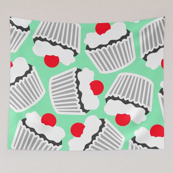 Item preview, Large cupcake pattern 2 (Large & Full version) designed and sold by LemonCreamyyyy.