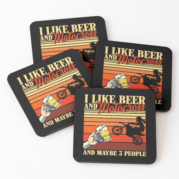 Item preview, Vintage Beer Motocross And Maybe 3 People  designed and sold by LucianaShop.