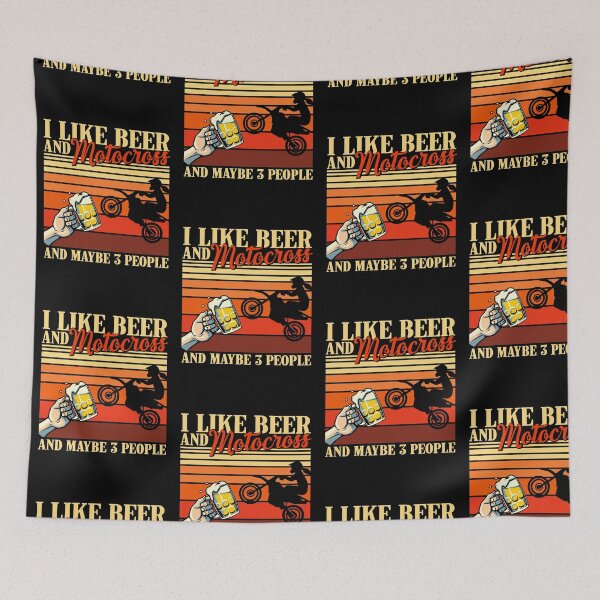 Item preview, Vintage Beer Motocross And Maybe 3 People  designed and sold by LucianaShop.