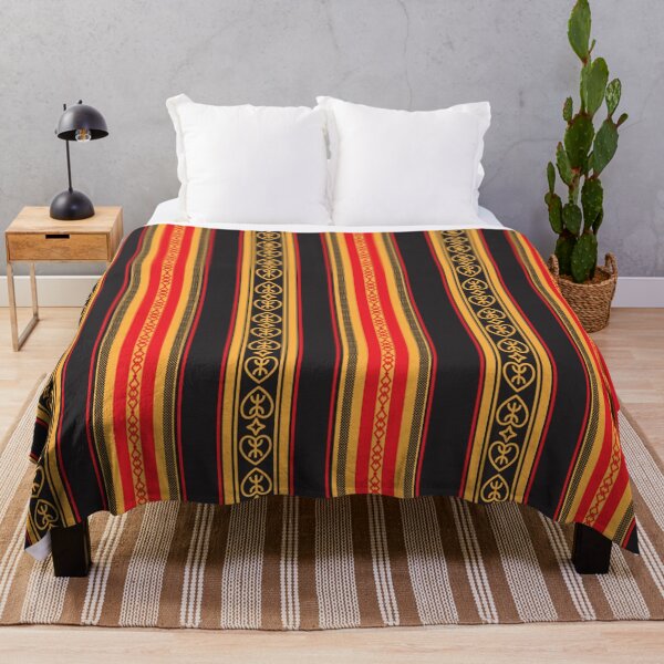 Foutha tissus kabyle rouge et noir - Algérie Plaid