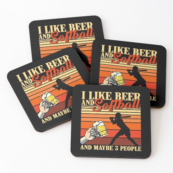 Item preview, Vintage Beer Softball And Maybe 3 People  designed and sold by LucianaShop.