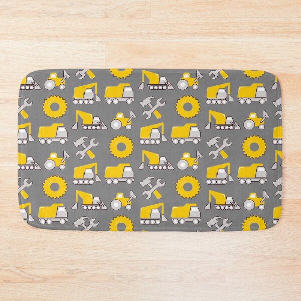 Item preview, Construction Trucks on gray - kids truck lover designed and sold by chetan786.