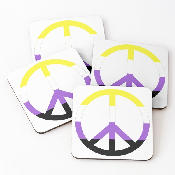 Item preview, Peace and Non-Binary Pride #2 designed and sold by NovotnyDesigns.
