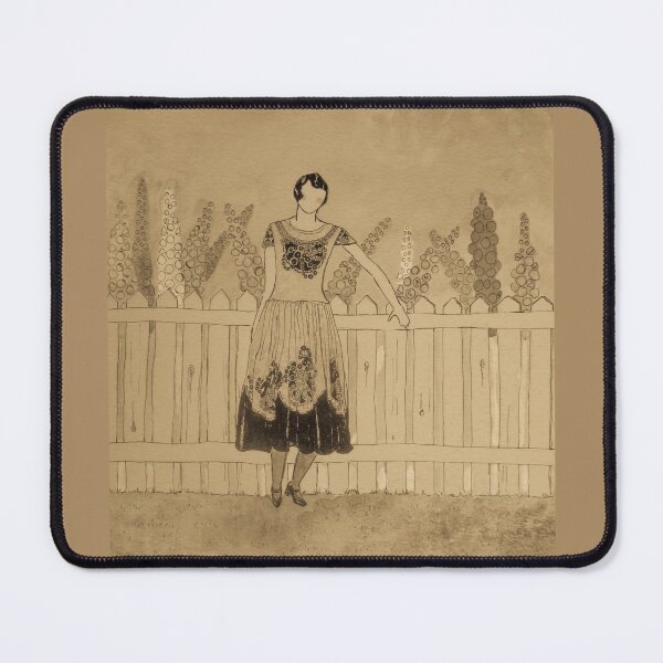Item preview, Watercolor of Jean Lanvin Dress in Sepia designed and sold by TurnipWilson.