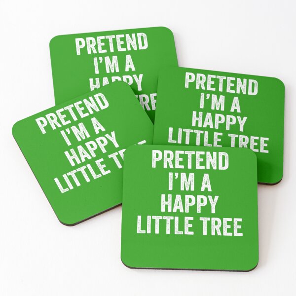 Item preview, Pretend I'm A Happy Little Tree Easy Lazy Halloween Costume designed and sold by Kamnna.
