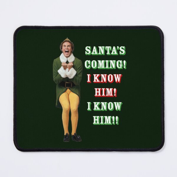 Santas Coming Omg I Know Him Elf Movie Buddy Will Ferrell Coffee Mug 11oz &  15oz Ceramic Tea Cups