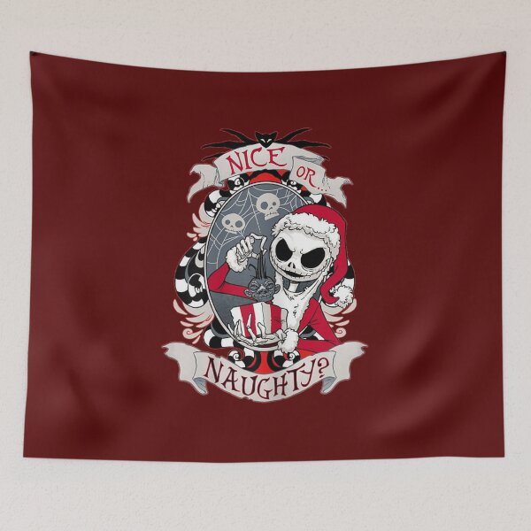 Item preview, Nice or Naughty Scary Santa Nightmare Before Xmas T-Shirt designed and sold by Luasnire12.