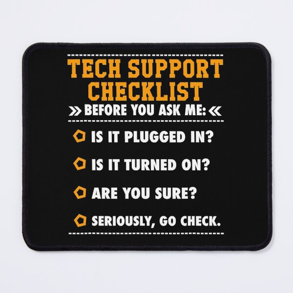 Item preview, Tech Support Checklist Gift designed and sold by MichaelZaloga.