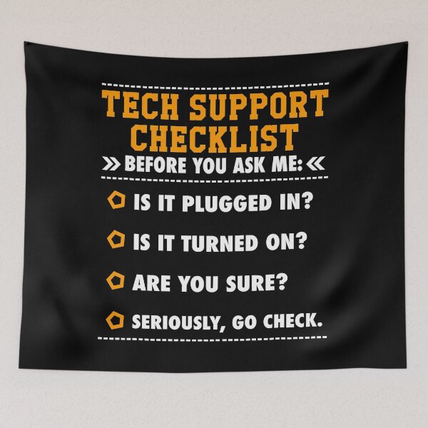 Item preview, Tech Support Checklist Gift designed and sold by MichaelZaloga.