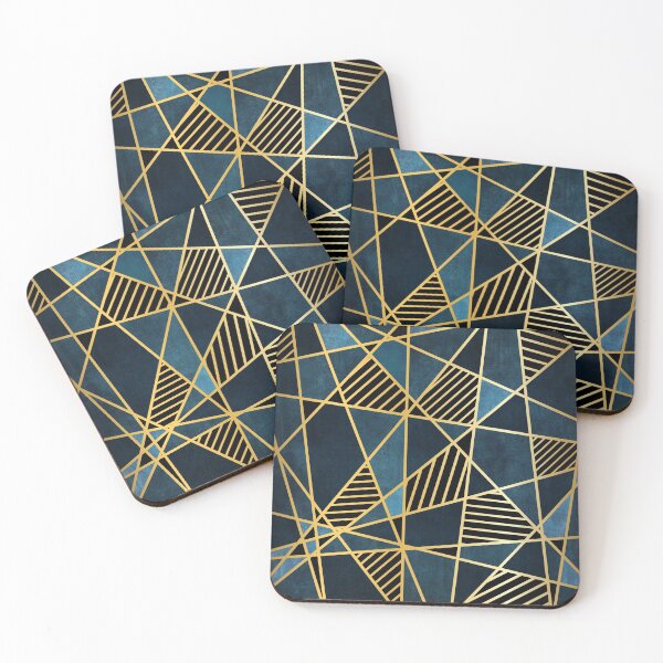 Item preview, Gold  Lines Abstract Print designed and sold by mark ashkenazi.