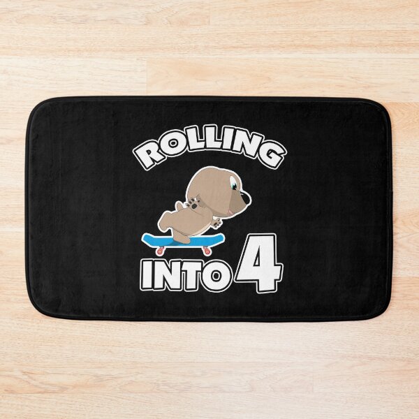 Item preview, Rolling Into 4 - Skateboard Puppy 4th Birthday designed and sold by onicon.