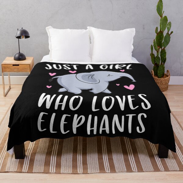 Item preview, Just A Girl Who Loves Elephants Elephant Quote designed and sold by spherevilla.
