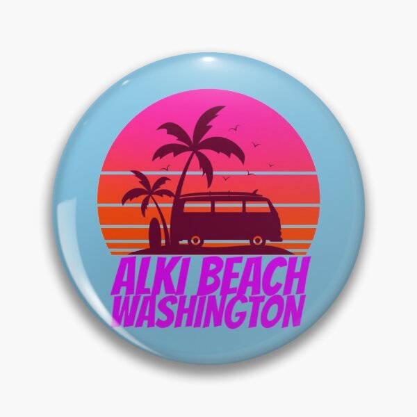 Item preview, Alki Beach  for people who like beach vacations and ocean sea sides            designed and sold by MyPrideStore.