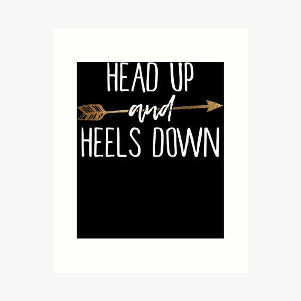 Item preview, Head Up And Heels Down Horse Lovers designed and sold by spherevilla.