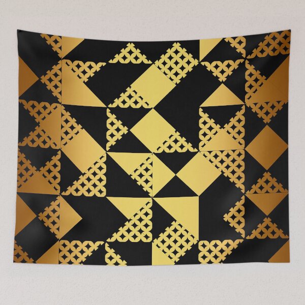 Item preview, Trendy Art Deco Gold-Hues Gradient Geometric Pattern designed and sold by DEC02.