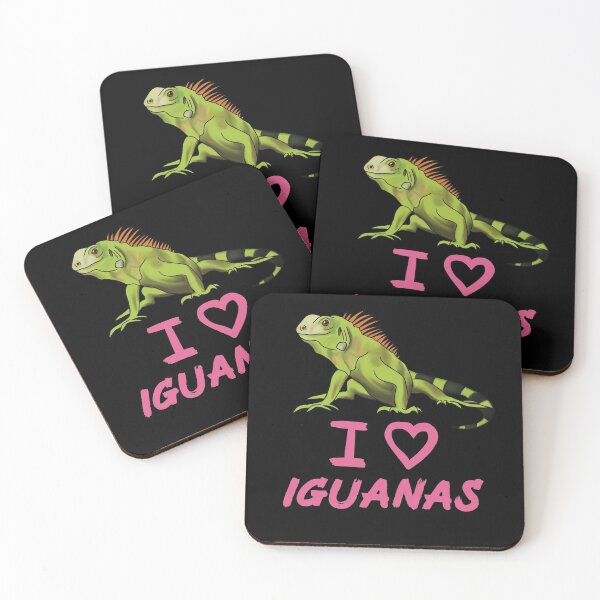 Item preview, I Love Iguanas for Iguana Lovers, Pink  designed and sold by Mochi-Merch.