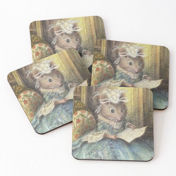 Item preview, Beatrix Potter Regency Mouse Reading Illustration  designed and sold by Pinkmagenta.