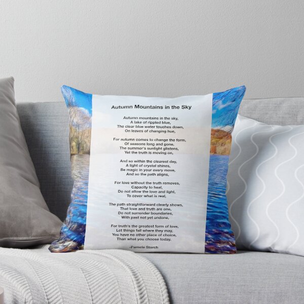 Item preview, Autumn Mountains in the Sky Poem designed and sold by Pamela Storch.