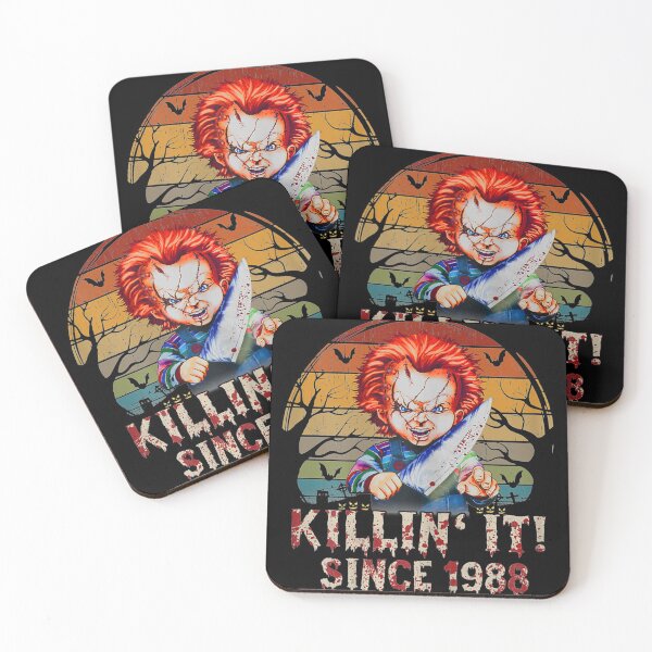 Item preview, Vintage Killin It Since 1988 Chuckys Halloween Horror Movie T-Shirt designed and sold by Luasnire12.