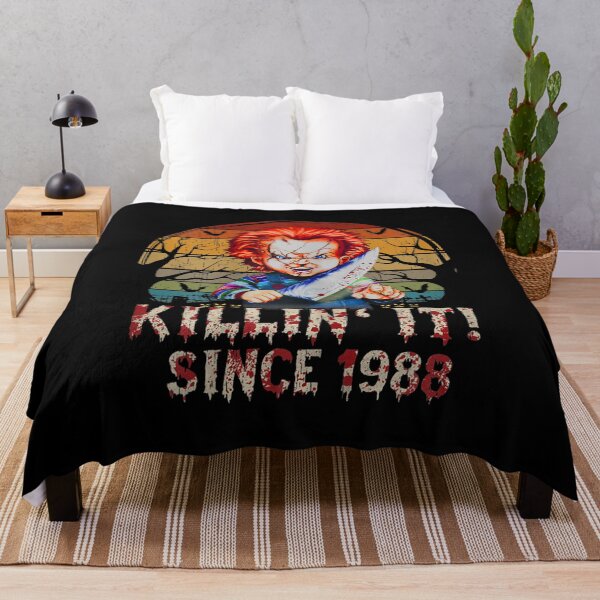 Item preview, Vintage Killin It Since 1988 Chuckys Halloween Horror Movie T-Shirt designed and sold by Luasnire12.