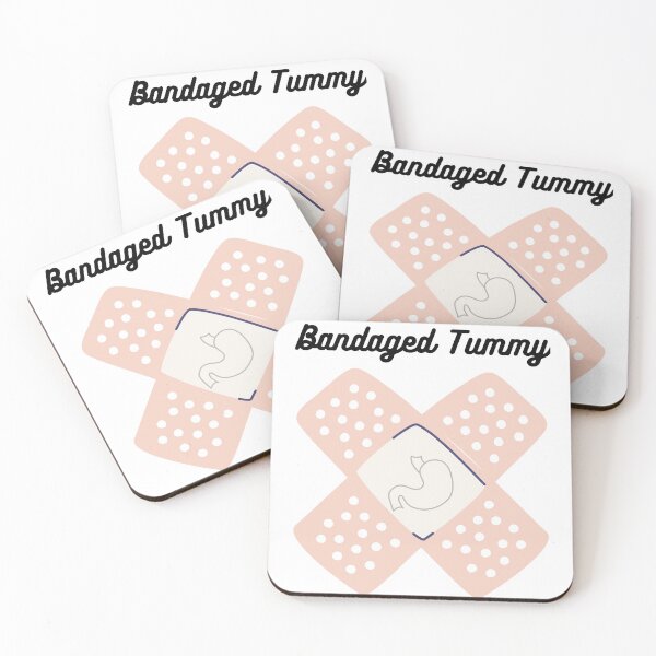 Item preview, Bandaged Tummy Stomach Ache Survivor Bandaged- Funny Medical Minimal designed and sold by MAEffects.