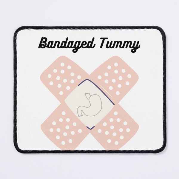 Item preview, Bandaged Tummy Stomach Ache Survivor Bandaged- Funny Medical Minimal designed and sold by MAEffects.