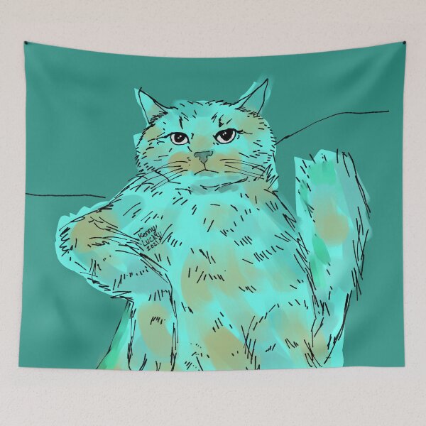 Item preview, Bored cat meme designed and sold by KennyLucky.