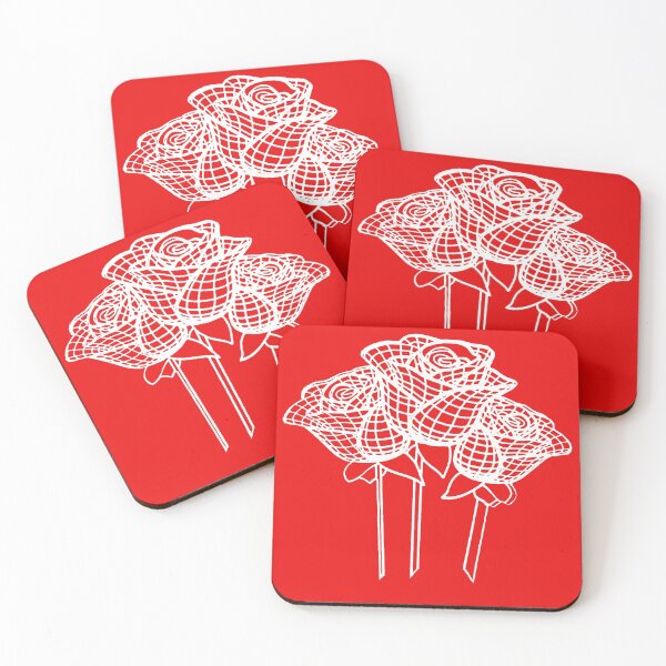 Item preview, Intricate Lace Mesh Design White Yorkshire Rose designed and sold by taiche.