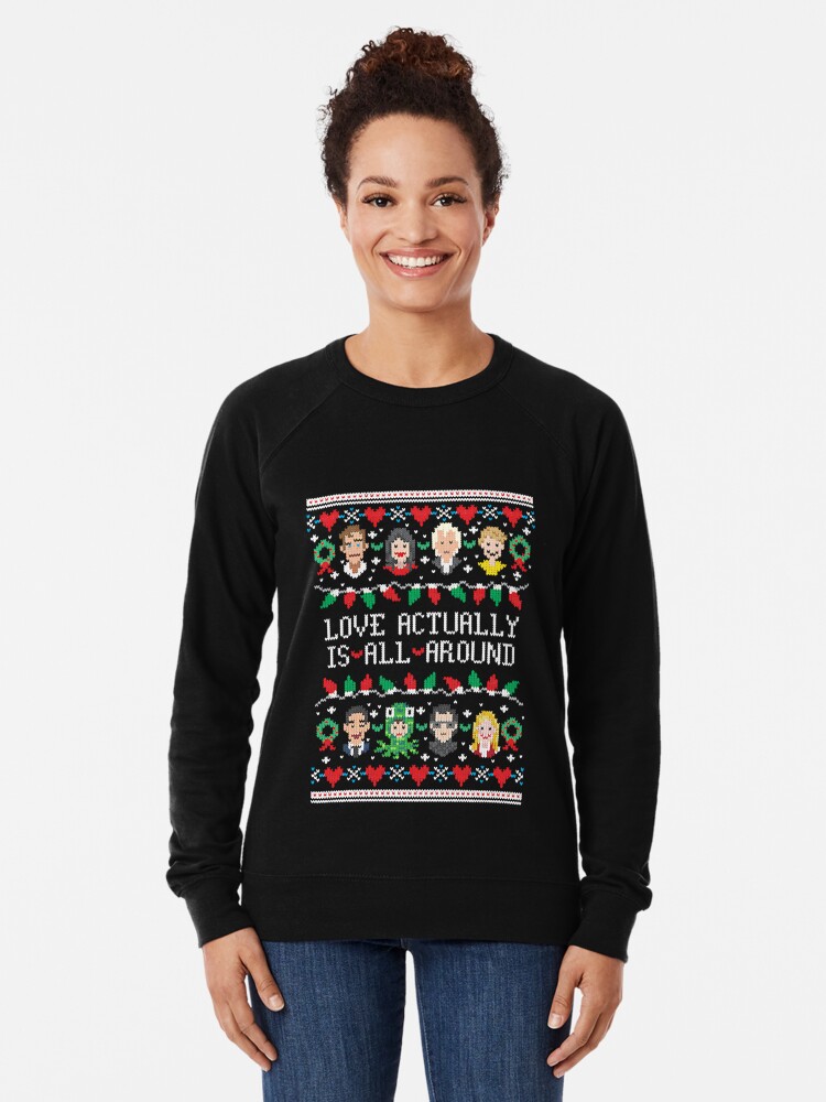 Discover Vintage Gift Love Actually Ugly Christmas The Best Men Women Lightweight Sweatshirt
