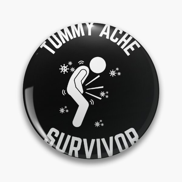 Item preview, Tummy Ache Survivor-Stomach Ache Funny Elegant Minimal designed and sold by MAEffects.