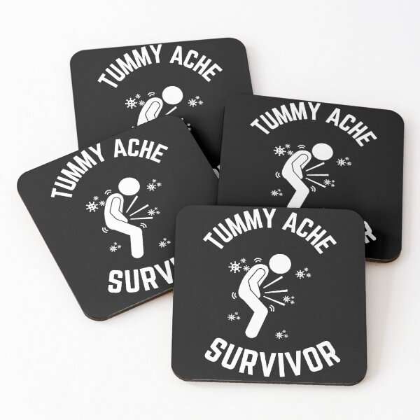 Item preview, Tummy Ache Survivor-Stomach Ache Funny Elegant Minimal designed and sold by MAEffects.