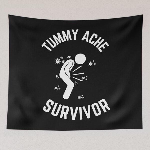 Item preview, Tummy Ache Survivor-Stomach Ache Funny Elegant Minimal designed and sold by MAEffects.