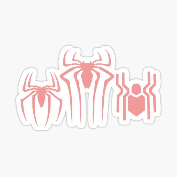 Spidey Logos - Pink No Way Home Sticker