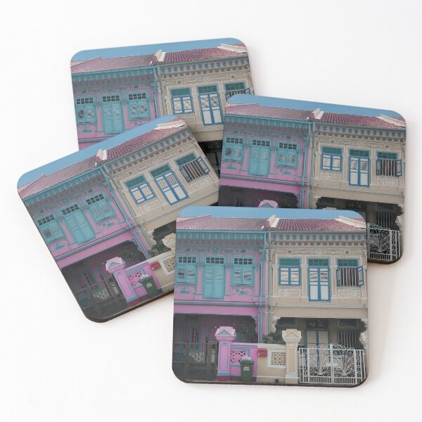 Item preview, Colourful Peranakan Shophouses, Singapore designed and sold by Happiness Creators.