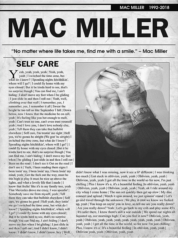 Disover Man Care Mac Self Poster Premium Matte Vertical Poster