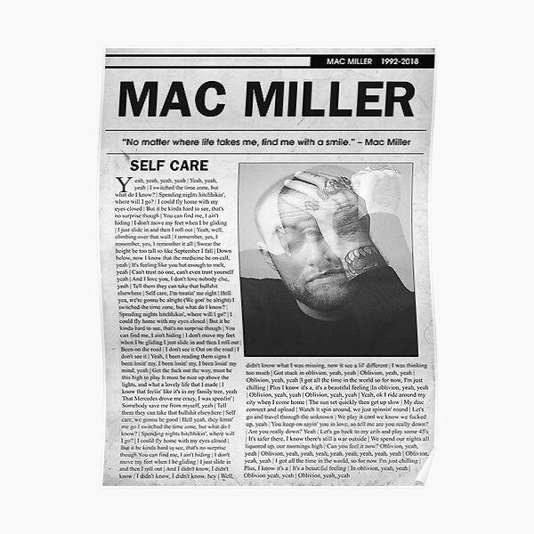 Man Care Mac Self Poster Poster